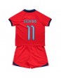 Billige England Marcus Rashford #11 Bortedraktsett Barn VM 2022 Kortermet (+ Korte bukser)